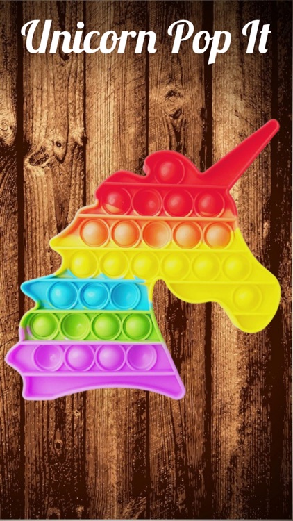 Fidget Pop It Unicorn Toy 3D