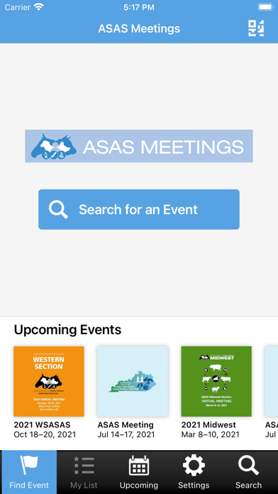 ASAS Meetings screenshot 2