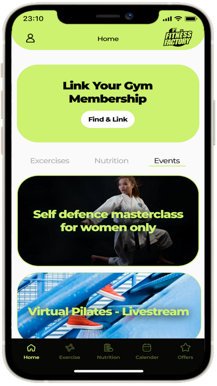 The Fitness Factory App