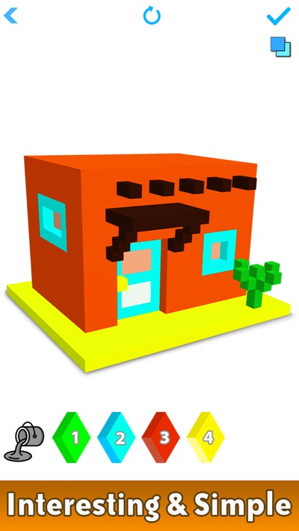 House 3D Voxel Color By Number screenshot-3