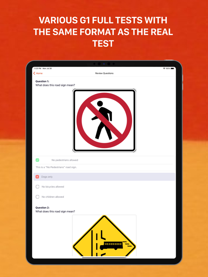 G1 Practice Test 2021