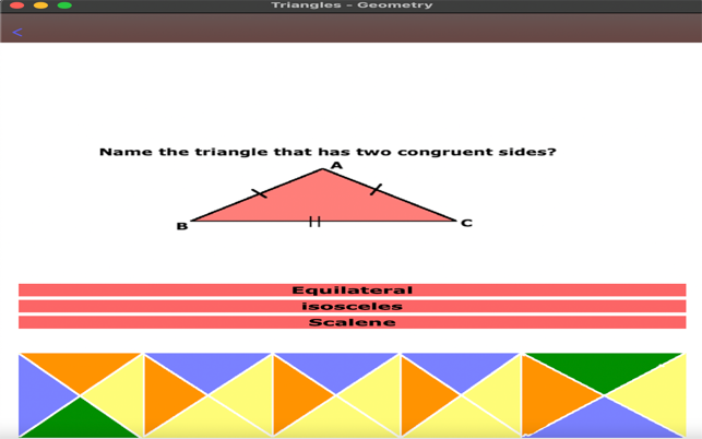 ‎Triangles in Geometry Screenshot