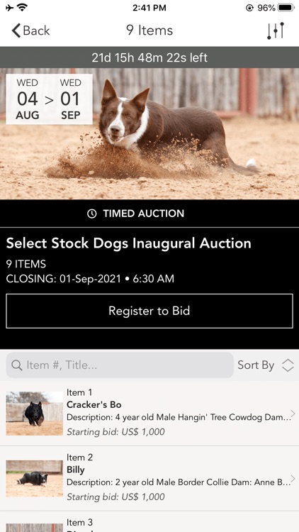 Select Stock Dog Sales