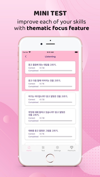 Topik Test - Learn Korean