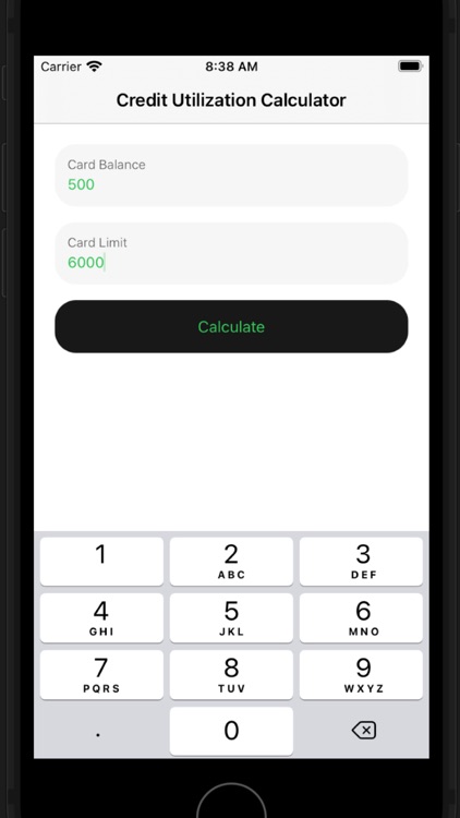 Credit Utilization Calculator