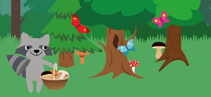 Forest Camp. Tourist vacation