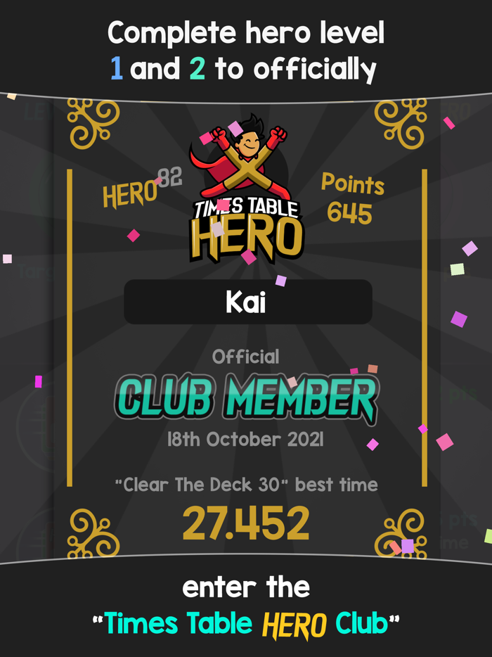 Times Table Hero