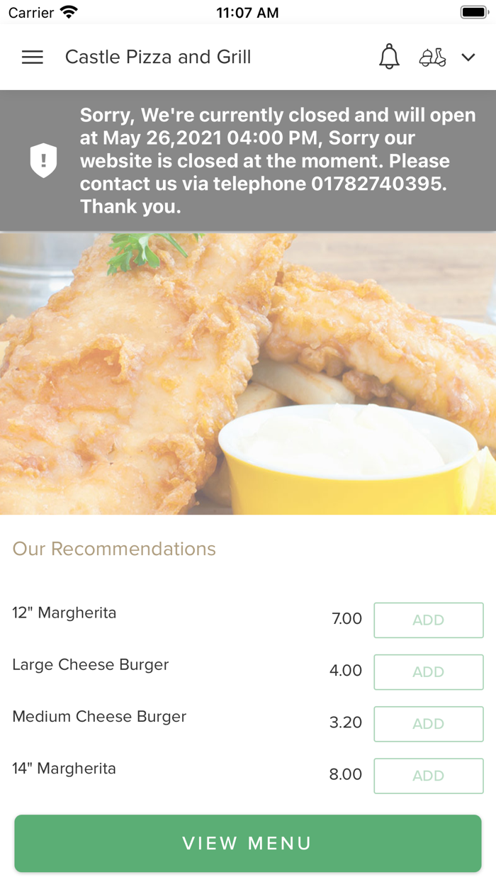 Castle Pizza and Grill