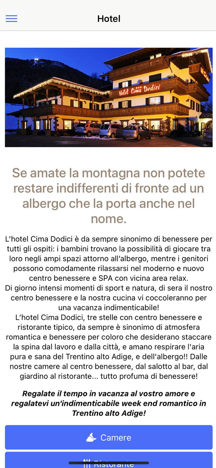 Hotel Cima Dodici