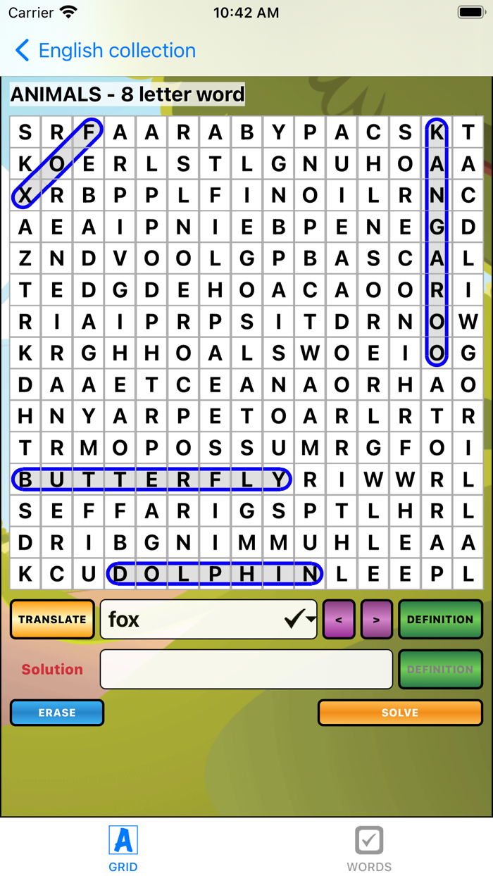 Word Search  Definition LX