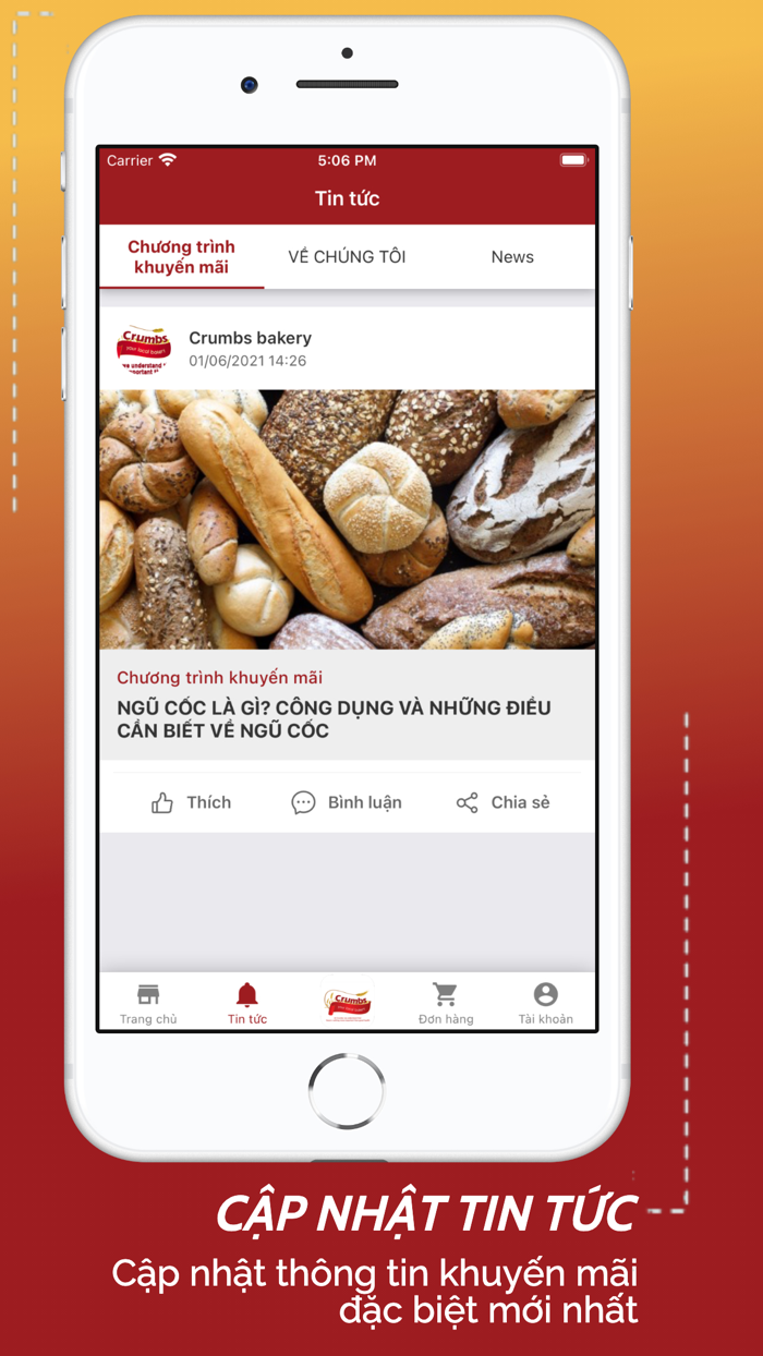 Crumbs bakery - fresh bread