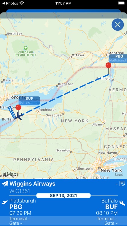 Buffalo Airport Info + Radar