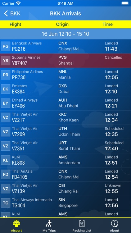 Suvarnabhumi Airport BKK Info