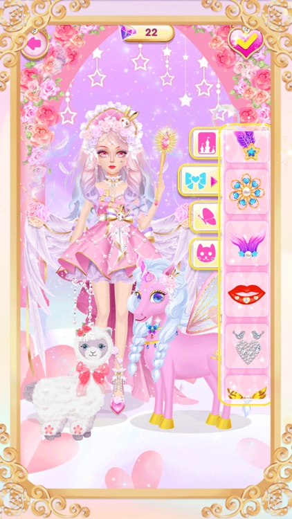 Princess unicorn dress up game