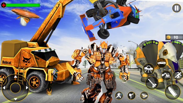 Büyük Ekskavatör Robot