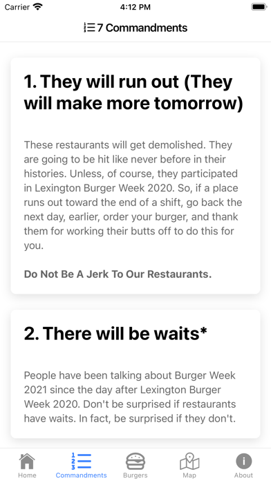 Lexington Burger Week screenshot 2