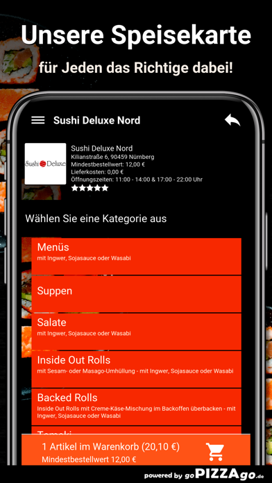 Sushi Deluxe Nord Nürnberg screenshot 4