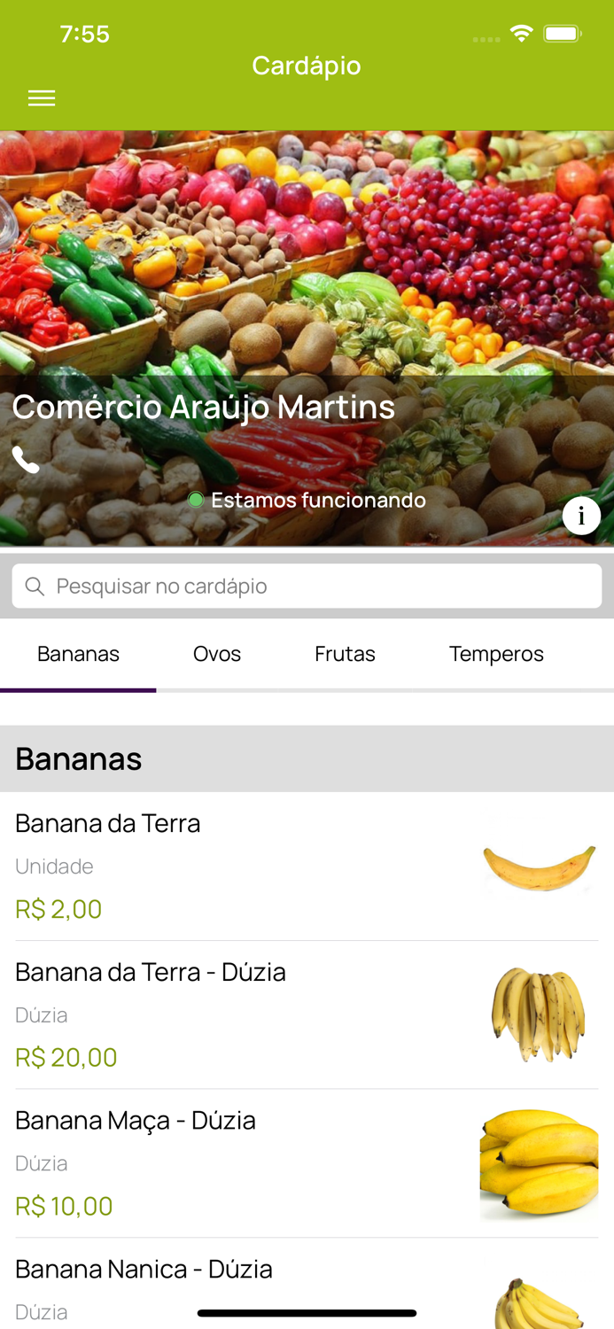 Comércio Frutas Araújo Martins