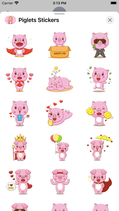 Piglets Stickers screenshot 2