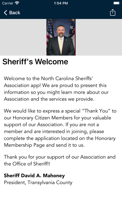 North Carolina Sheriffs' Assoc screenshot 2