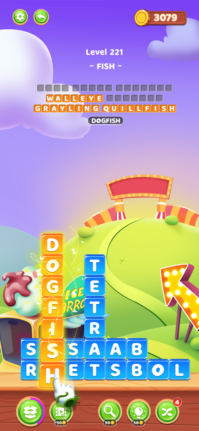 Word Shape Link Puzzle