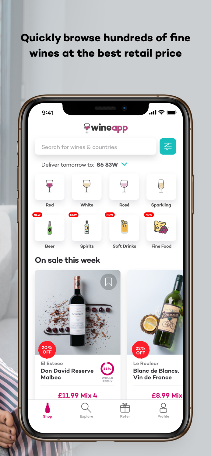 Wineapp – Fine Wine Delivery