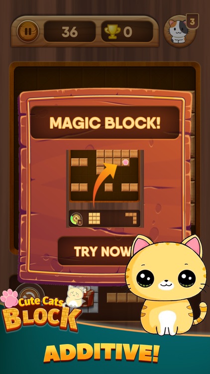 Block Puzzle: Cute Cats screenshot-4