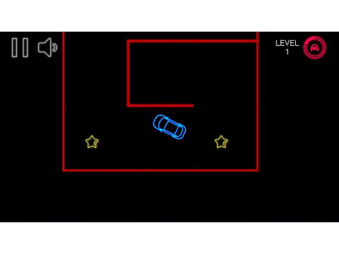 Neon Car Maze