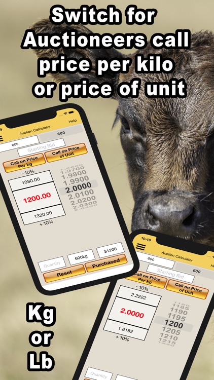 Livestock Auction Calculator