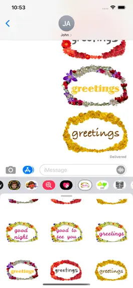 Game screenshot flower greetings stickers hack