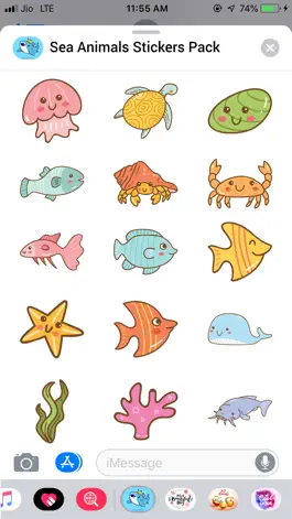 Game screenshot Sea Animals Stickers Pack mod apk