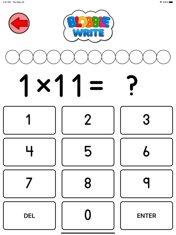 BlobbleWrite Times Tables screenshot-3