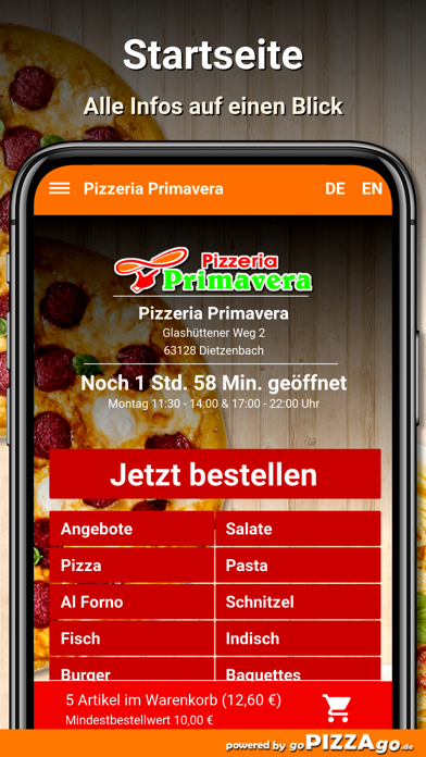 Pizzeria Primavera Dietzenbach screenshot 2