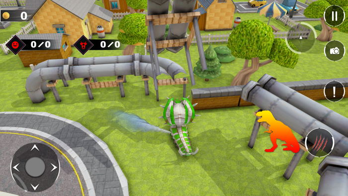 Dino vs Gorilla City Rampage