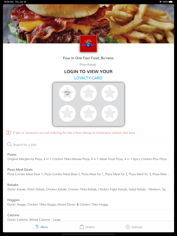 Four In One Fast Food, Boness