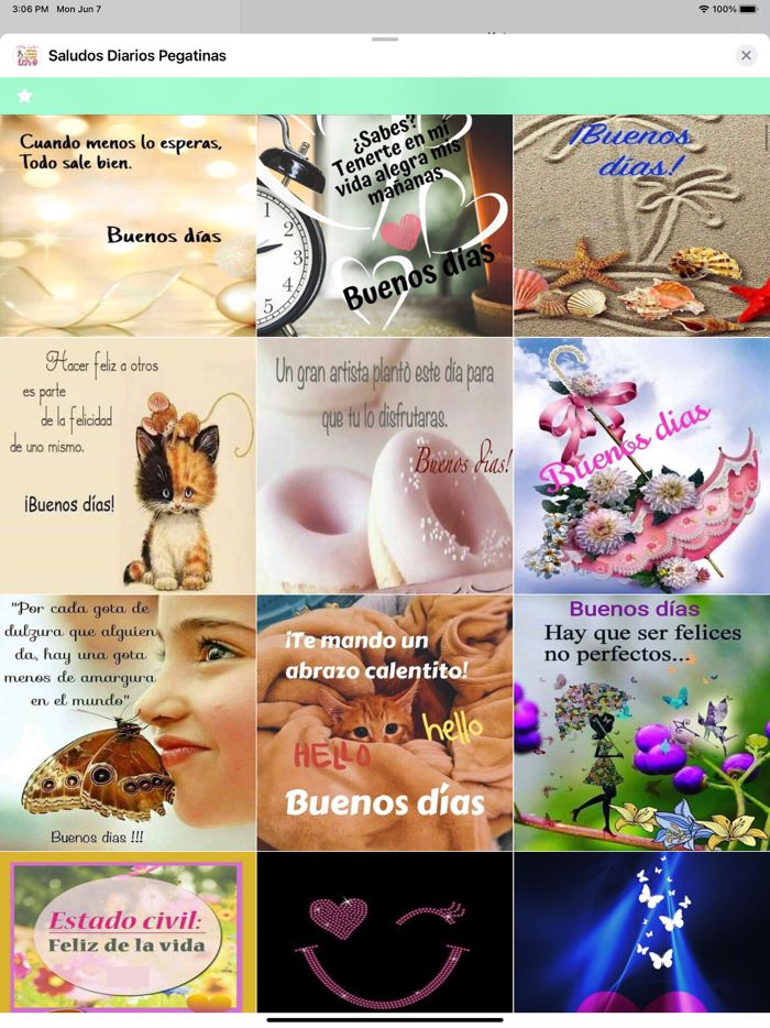 Saludos Diarios Pegatinas