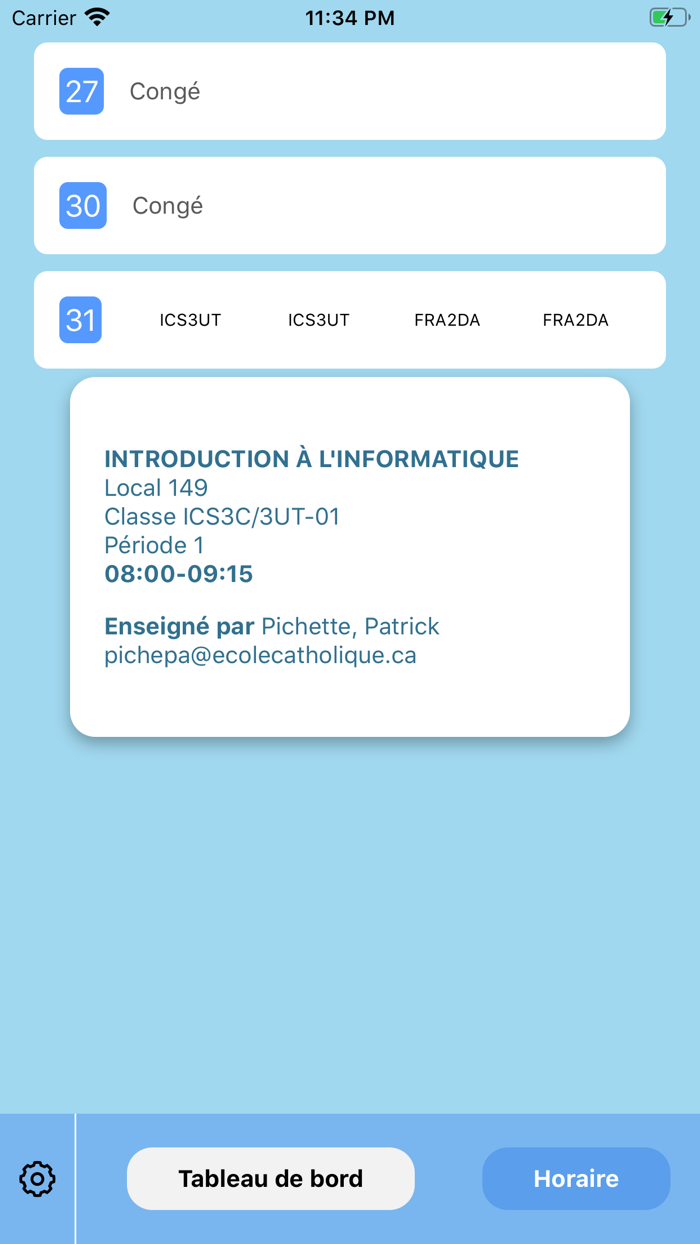 Portail Élève CECCE