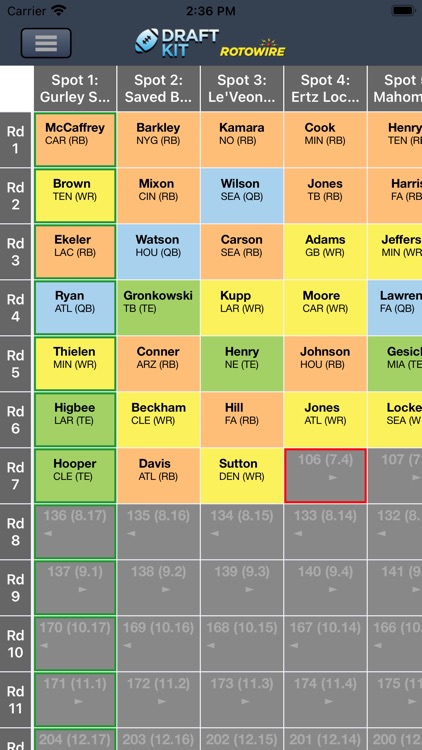 Fantasy Football Draft Kit '21 screenshot-3