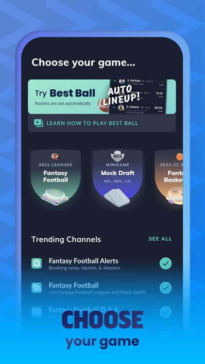Sleeper: Fantasy Leagues