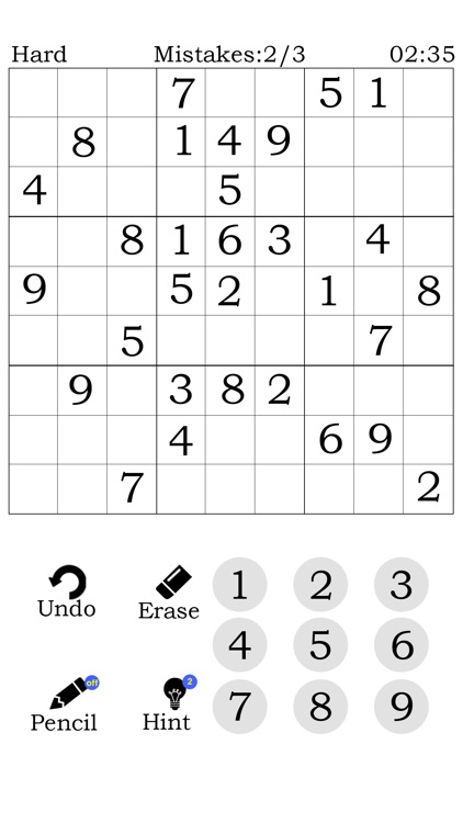 Sudoku Number Puzzle Classic