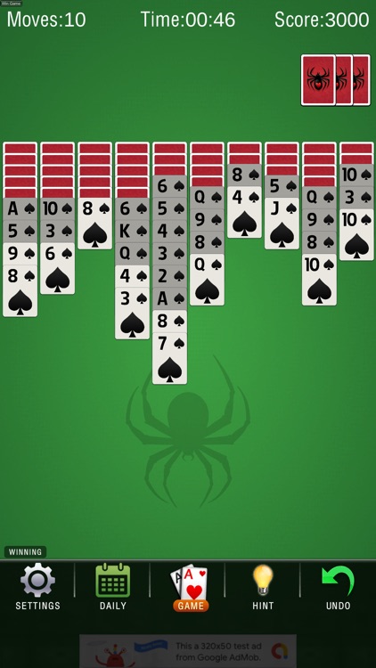 Spider Solitaire - challenge