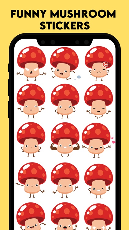 Funny Mushroom Stickers!