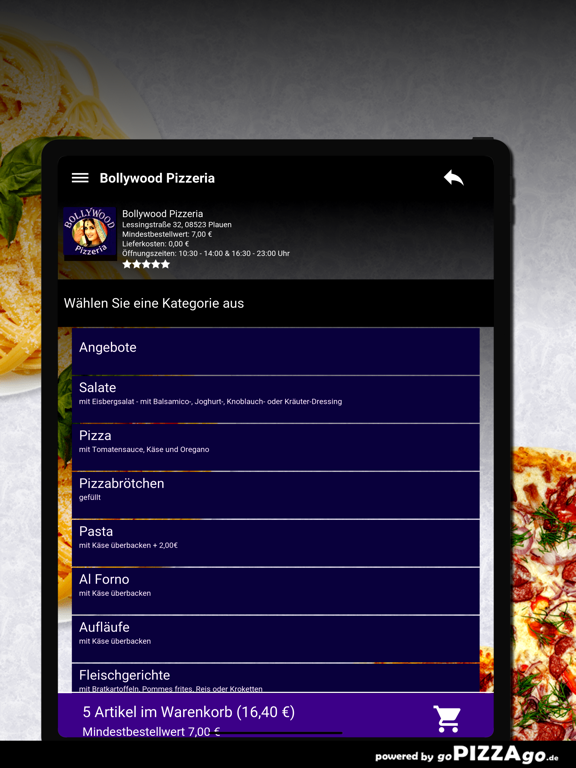 Bollywood Pizzeria Plauen screenshot 8