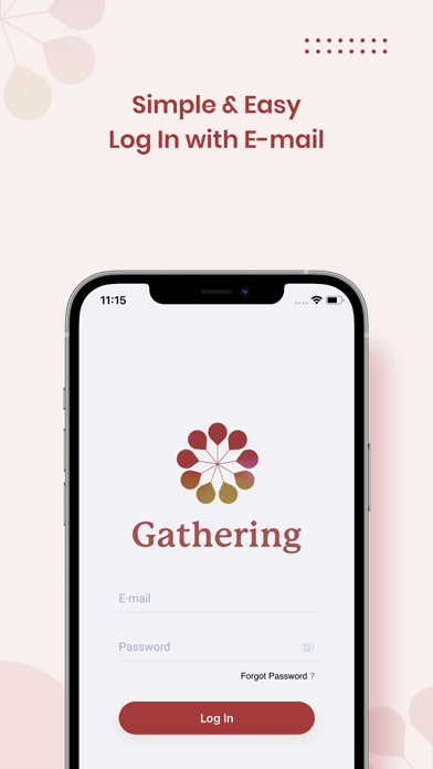 Gathering Application screenshot 2