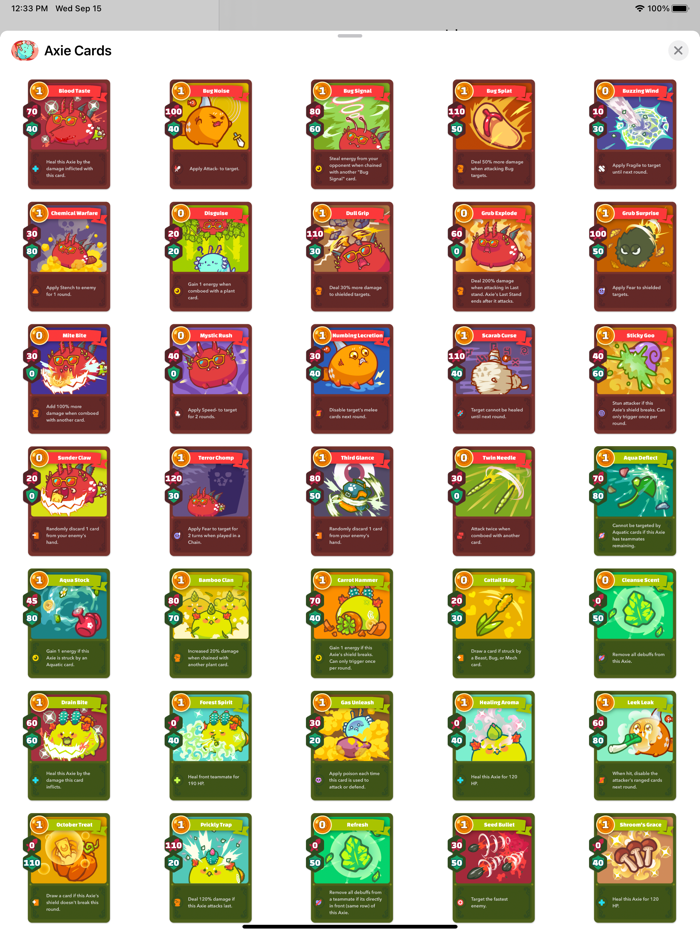 Axie Infinity Cards