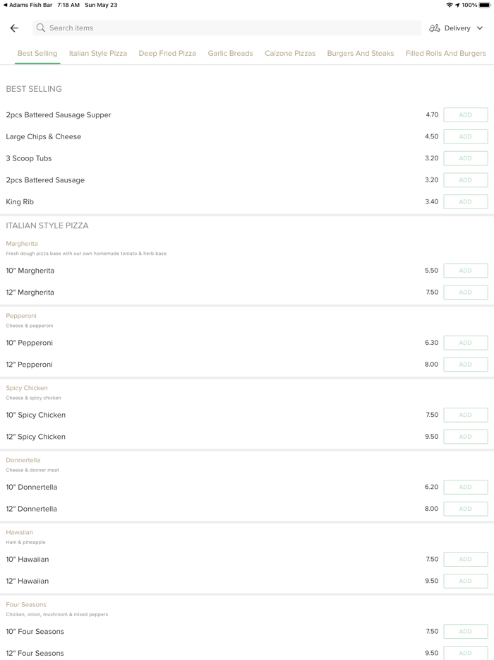 Aldos Fish  Chicken Bar