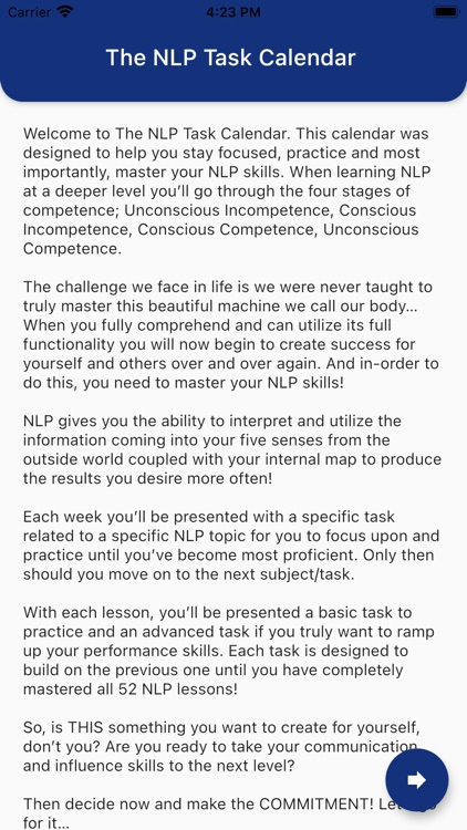 NLP TASK CALENDAR