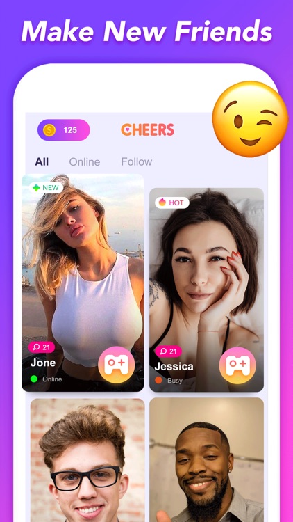 Cheers: naughty live chat game
