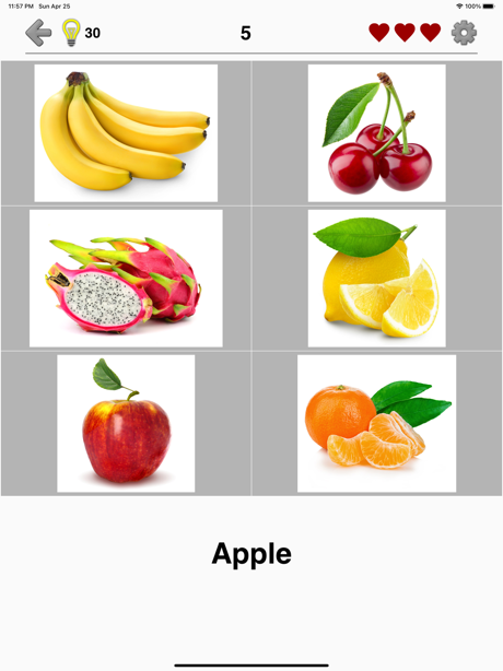 Cheats for Fruit and Vegetables