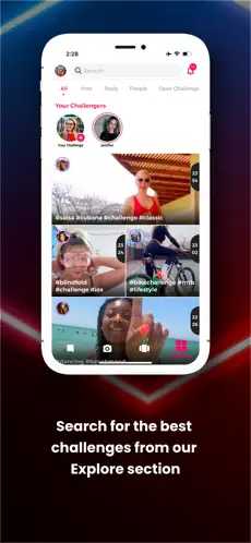 Resim 3 1on1:Challenge friend's videos iphone